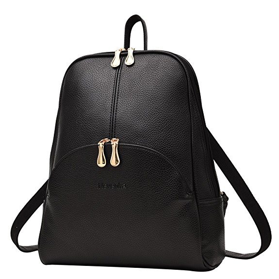 Fashion Lady PU Leather Backpack School Student Backpack Women Backpack Design Backpack (WDL0548)