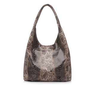 Women Large Tote Classic Hobo Serpentine PU Leather Shoulder Bags Ladies Handbags (WDL0898)
