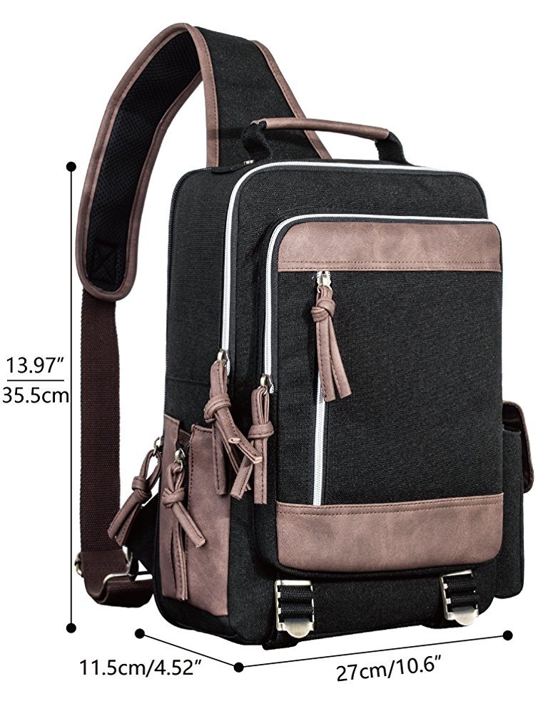 PU Canvas Lady Shoulder Bag and Backpack Fashion Bag School Bags (WDL0315)