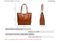 Classic Lady PU Leather Tote Large Double Handle (WDL0868)