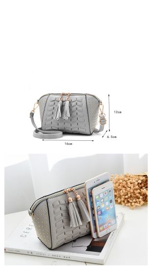 Zippered Small Lady Handbag Promotion Lady Bag (WDL0172)