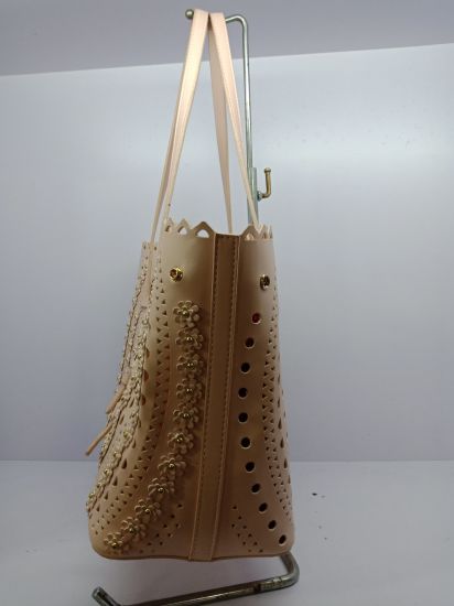PU Leather Bag Laser Fashion Handbag Womens Bag Genuine Leather Handbag Flower Handbags (WDL0435)
