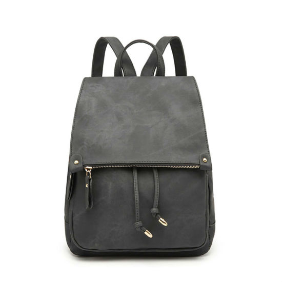 Vintage Scrub PU Leather Backpack Lady Daily Backpack (WDL0931)