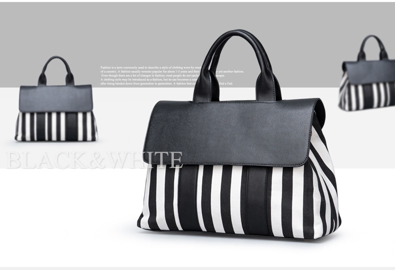 Ladies Handbag Hand Bags High Quality Replica Handbag Black and White Hot Sell Shoulder Lady Bag Simple Women Bag Women Bag Lady Handbag (WDL0115)