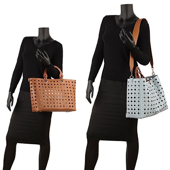 PU Leather Handbag Laser Handbag Women Tote Large Capacity Handbag Promotional Handbag Shoulder Bag (WDL0538)