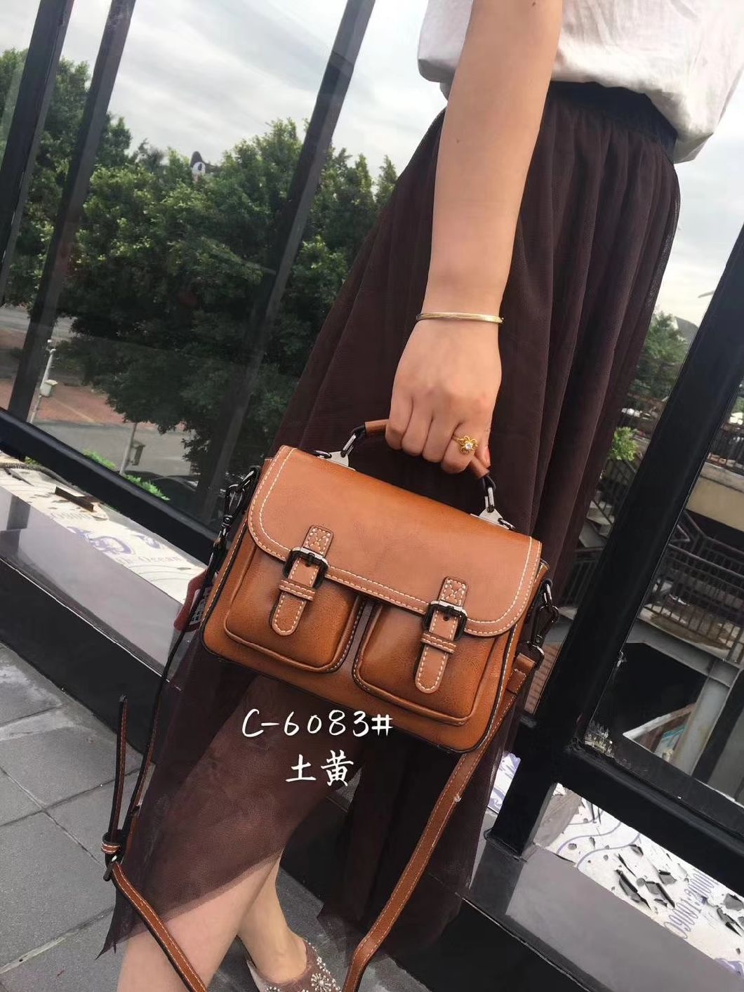 Lady Handbag Female Handbags Fashionable Handbag Popular Lady Handbag Ladies Handbag PU Leather Bags (WDL01150)