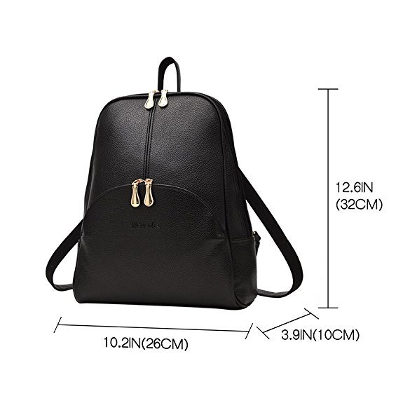 Fashion Lady PU Leather Backpack School Student Backpack Women Backpack Design Backpack (WDL0548)