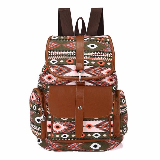 Omen Canvas Backpacks Ladies Shoulder Bag Rucksack Schoolbags (WDL0940)