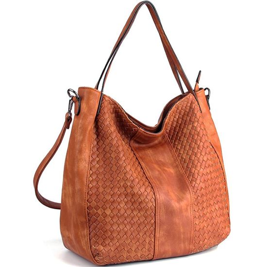 Mummy Bag Shopping Bag Large Capacity Women Weaving Handbag (WDL0303)