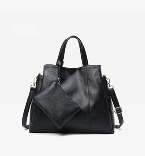 PU Leather Lady Handbag Female Tote Bag with Purse (WDL0837)