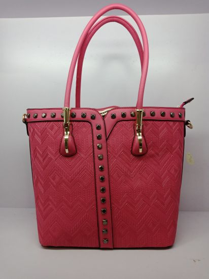 PU Leather Handbag Lady Shoulder Handbag Rivet Decoration Handbag Lady Handbag 2018 Fashion Designer Bag (WDL0455)