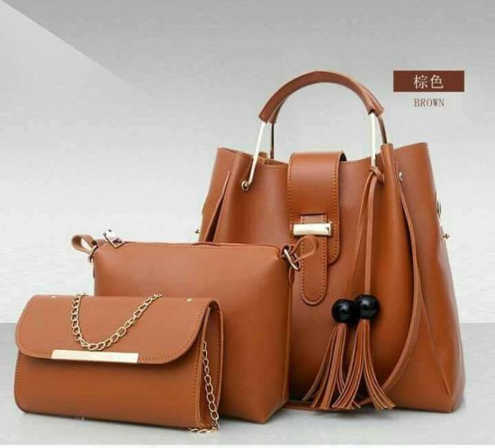 3 PCS Per Set Fashion Lady Handbag Nice Designer Hot Sell Bag Popular Hand Bag (WDL0345)