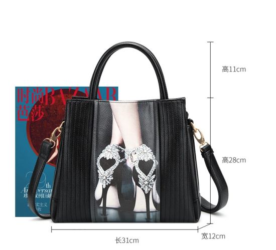 Fashion Printing Lady Handbag Nice Designer High Quality Tote (WDL0123)
