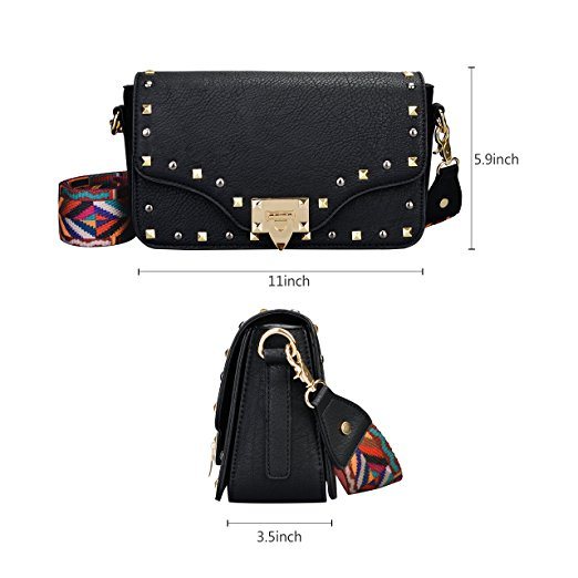 PU Leather Handbag with Reivet Decoration High Quality Hot Selll Casual Bag Lady Handbag 2018 (WDL0525)