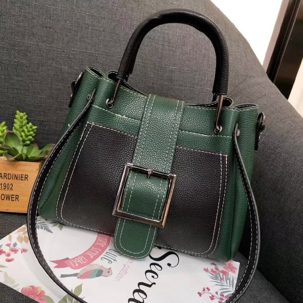 Fashion PU with Decorative Wardware Crossbody Handbag Designer Handbag Women Bag Lady Handbag (WDL0102)