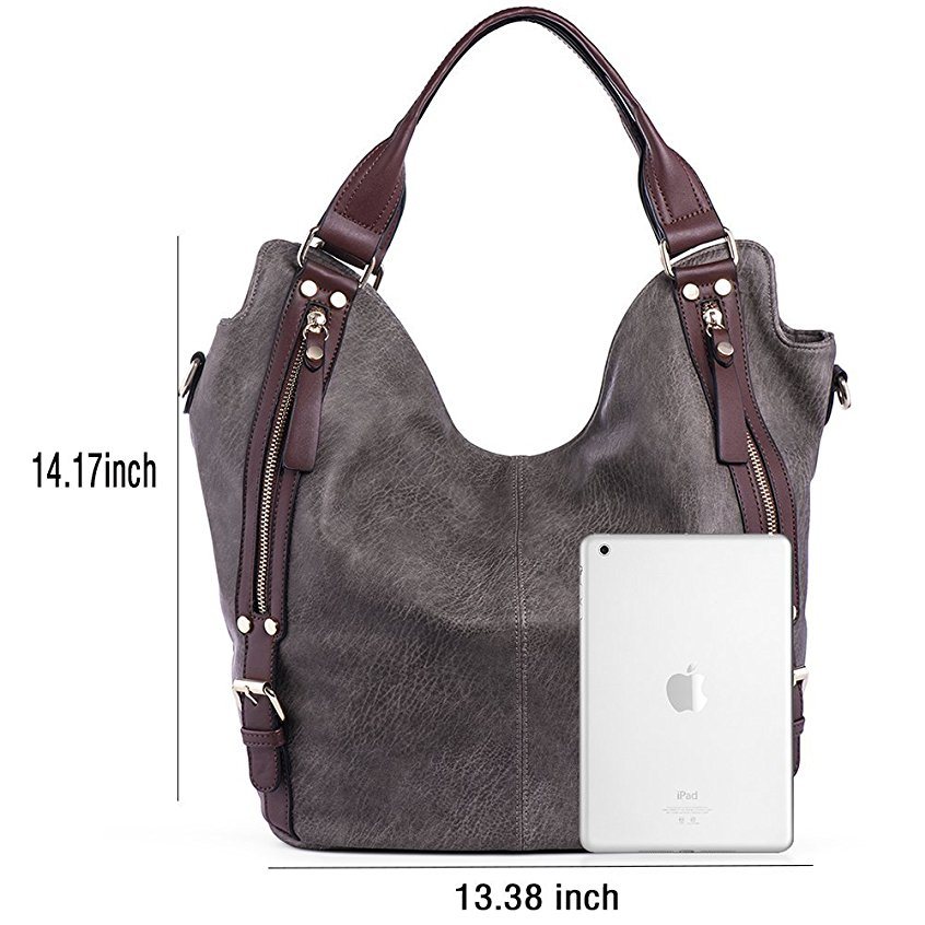 Zippered Decoration Large Capacity Fashion Lady Handbag (WDL0250)