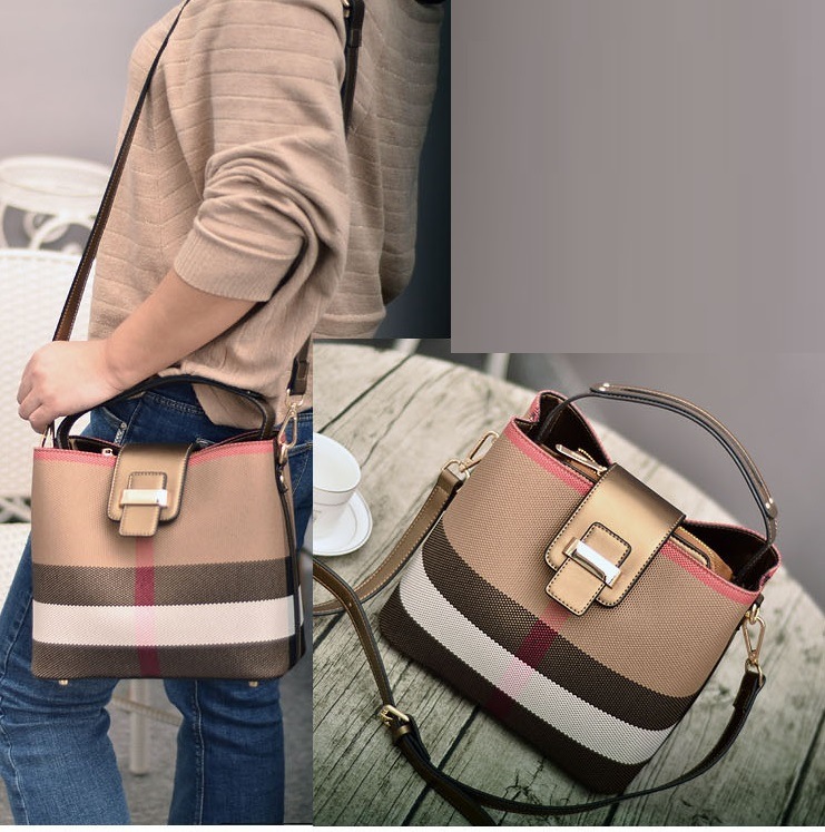 Canvas and PU Leahter Handbags Women Bag Ladies Handbag Lady Handbag Fashion Bags Designer Handbags Hand Bag (WDL0354)