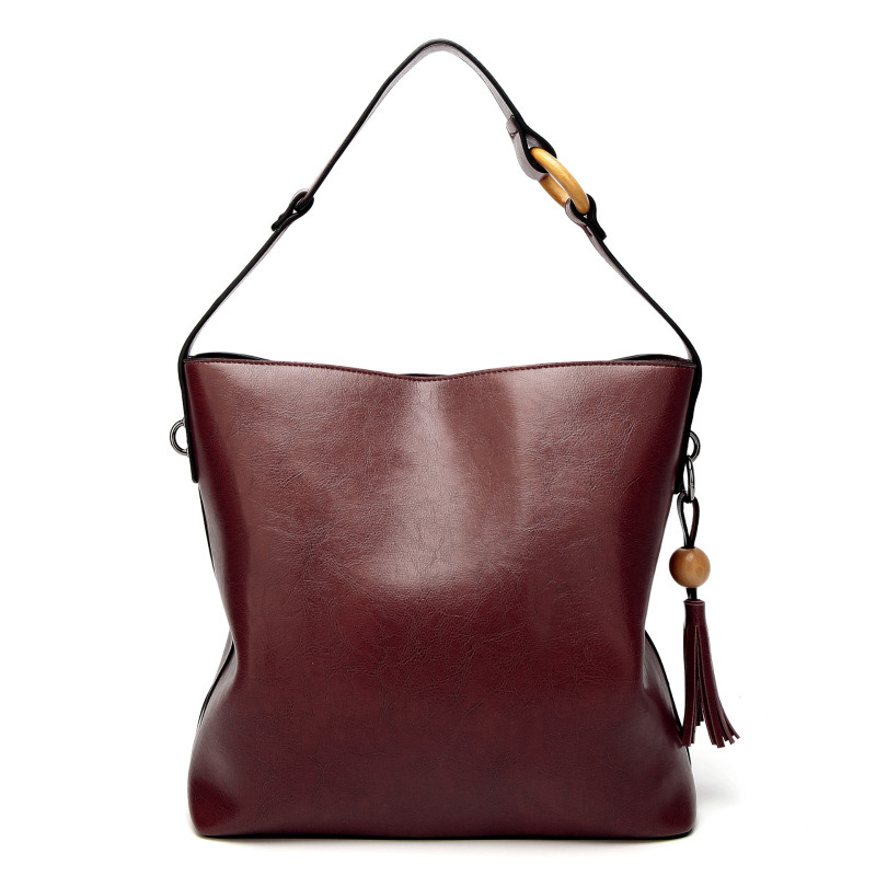 Fashion Lady Tote Shopping Bag Mummy Bag with Tassel Tote Bag Ladies Handbag (WDL0206)