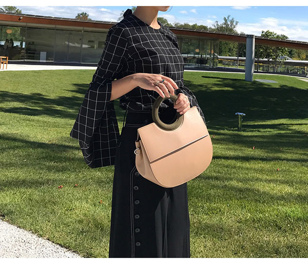 Round Handle Ladies Handbag Women Bag Woman Handbags Fashion Lady Handbags Leather Handbags Designer Handbags (WDL0360)