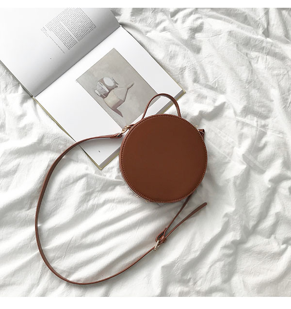 Round Ladies Handbags Fashion Designer Women Bag Promotional Bag Lady Hand Bag PU Leather Bags (WDL0364)
