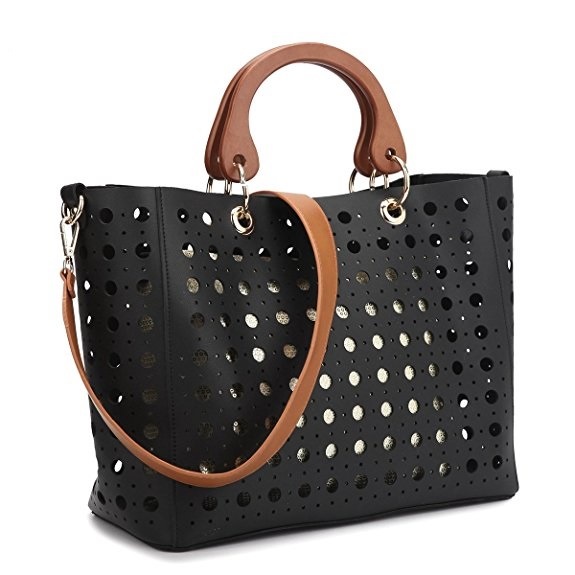 PU Leather Handbag Laser Handbag Women Tote Large Capacity Handbag Promotional Handbag Shoulder Bag (WDL0538)