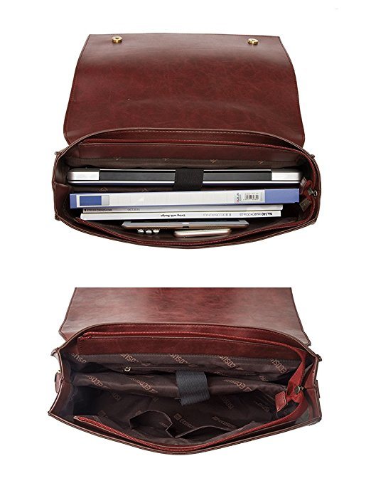 Fashion Lady Message Bag Laptop Handbag for Women Design Lady Handbag PU Leather Bag Computer Bag for Ladies (WDL0468)