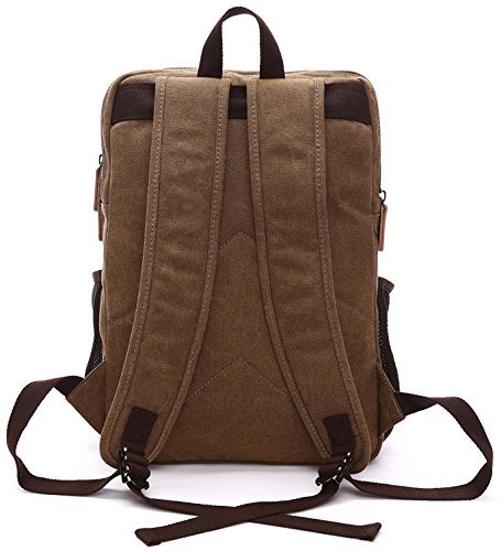 Large Vintage Canvas Backpack School Laptop Bag Hiking Travel Rucksack (WDB0035)