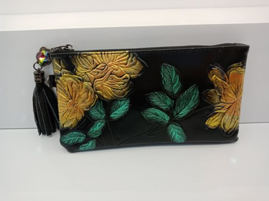 Genuine Leather Lady Clutch Women Bag Crossbody Promotional Ladies Handbag (WDL0419)