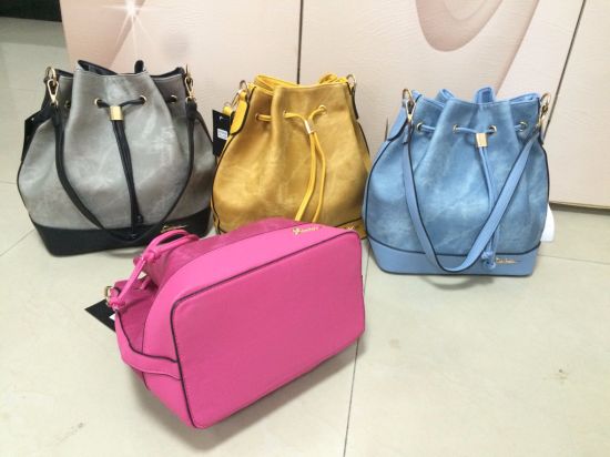 Bucket Bag Fashion Ladies Handbag Women Bag Handbag Set Ladies Bag Sets 2018 PU Leather Bag Replica Bag OEM Lady Handbags (WDL01042)