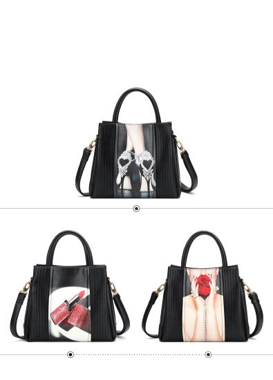 Fashion Printing Lady Handbag Nice Designer High Quality Tote (WDL0123)