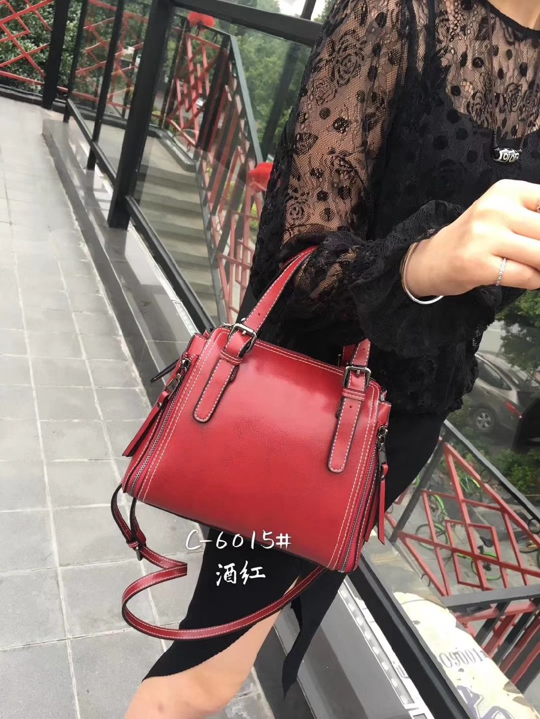 Lady Tote Large Capacity Handbag Female Handbags Ladies Handbag Women Handbag Pupular Lady Handbag Leahter Bag (WDL01153)