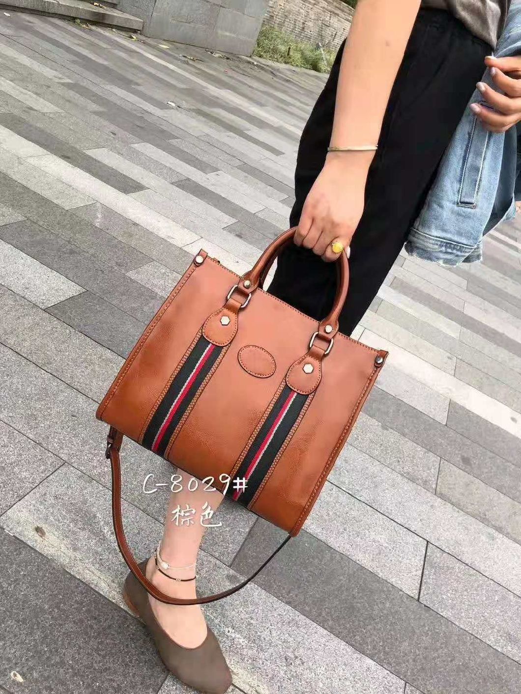 Ladies Handbag Hand Bags High Quality Replica Handbag Black and White Hot Sell Shoulder Lady Bag Simple Women Bag Women Bag Lady Handbag (WDL014562)