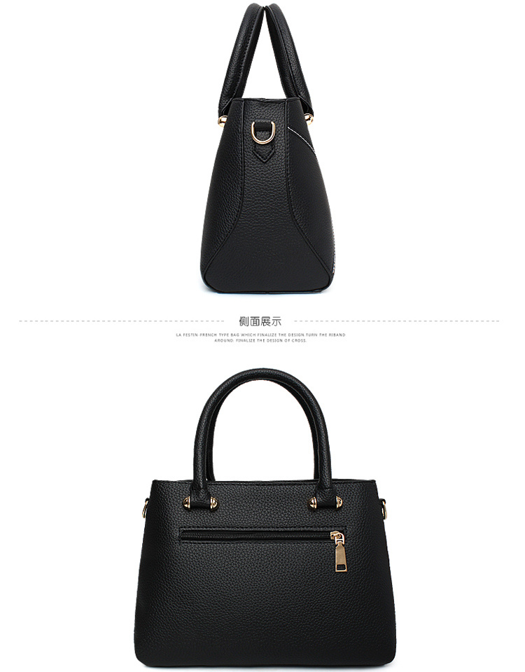 Ladies Fashion Handbag Contrast Color Stitching Lady Handbag Fashion Hand Bag Ladies Handbags Women Bags (WDL0131)