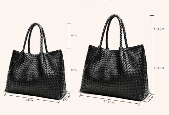 PU Weaving Fashion Tote Simple Large Capacity Shopping Bag Mummy Bag Designer Handbag (WDL0222)