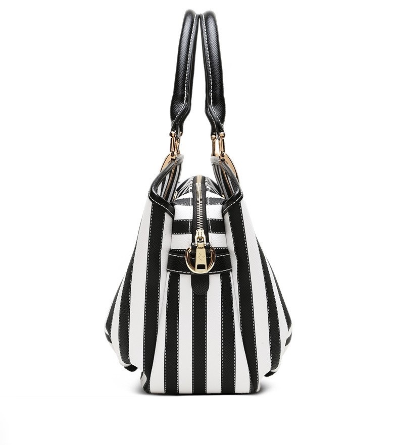 Lady Handbag Women Bag Classic White and Black Strap PU Shiling OEM/ODM Lady Shouler Bag Women Handbag (WDL0223)