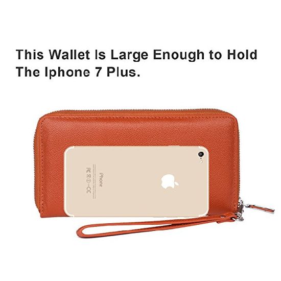 Purse Wallet Coin Pocket Clutch Wallet Card Holder Women′s Blocking Small Compart Leather Wallet Ladies Mini Purse with ID Window (WDL01084)