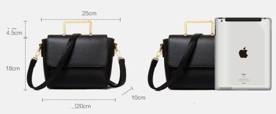 Metal Handle Crossbody Fashion Shoulder Bag Promotion Bag Designer Handbags (WDL0234)