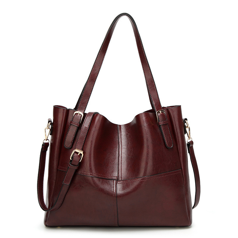 PU Splicing Lady Tote Mummy Bag Shopping Fashion Handbag Ladies Bag Designer Handbags (WDL0209)