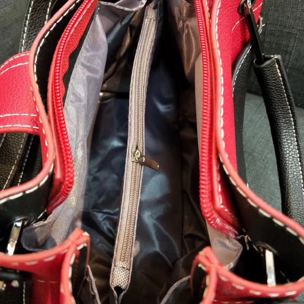 Fashion PU with Decorative Wardware Crossbody Handbag Designer Handbag Women Bag Lady Handbag (WDL0102)