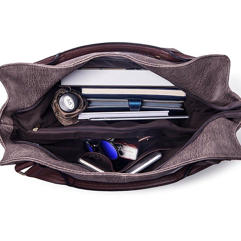 Zippered Decoration Large Capacity Fashion Lady Handbag (WDL0250)