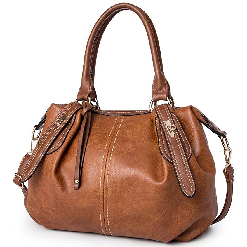 Contrast Stiching Color Fashion PU Lady Shoulder Bag Handbag Designer Handbag (WDL0284)