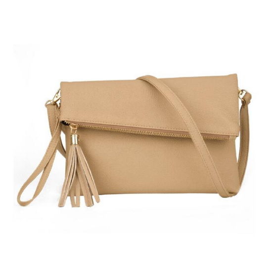 Ladies Tassel Design Women PU Leather Crossbody Messenger Bag (WDL0910)