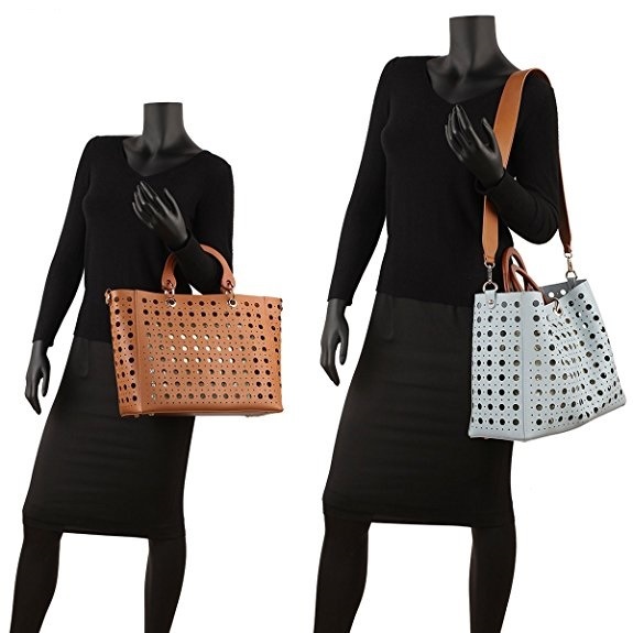 PU Leather Handbag Laser Handbag Women Tote Large Capacity Handbag Promotional Handbag Shoulder Bag (WDL0538)