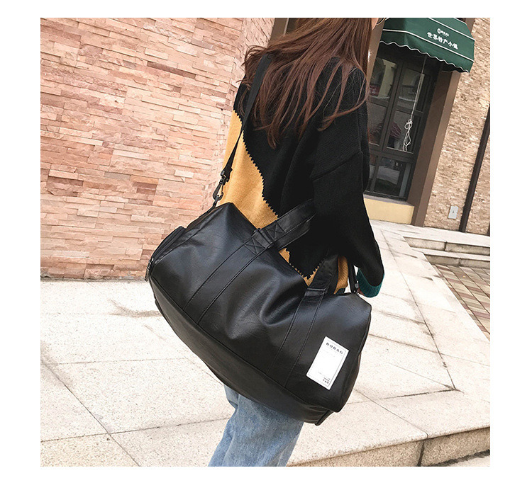 PU Travel Bag Big Capacity Durable Waterproof Travel Bag Fashion Canvas Handbag Duffle Bag (WDL01255)
